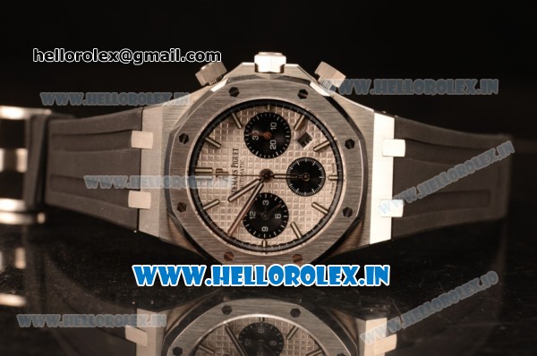 Audemars Piguet Royal Oak Chronograph White Dial With Blue Sub Dial Strap Swiss Valjoux 7750 26331ST.OO.1220ST.01 - Click Image to Close